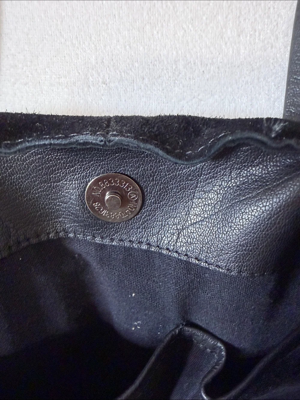 HAUTE HIPPIE, Black Suede Tote Bag with dual Straps